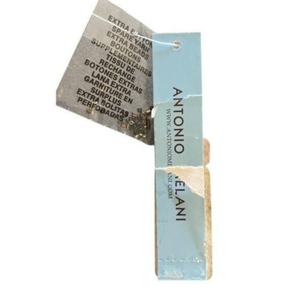 Antonio Melani Cap Sleeve Square Neck Beaded Bodice Copper Sheath Dress Size 2 - Picture 8 of 8